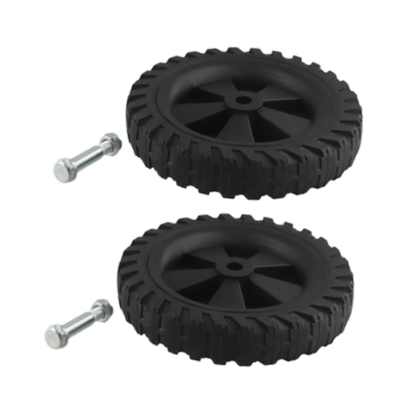 figatia 2x Air Compressor Casters Black Easy Installation Mute Air Compressor Wheels