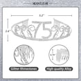 thumbnail image 3 of MEANT2TOBE 75th Birthday Sash and Tiara for Women - Fabulous Glitter Sash + Waves Rhinestone Silver Premium Metal Tiara for Her, 75th Birthday Gifts for 75 Celebration, 3 of 14