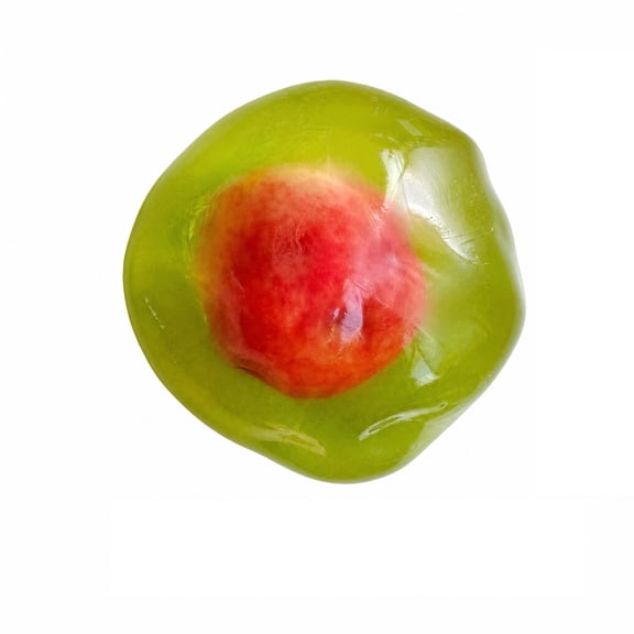 Clear Apple Squishy Fidget Toy Slow Rising Stress Relief with Slush Filling for Kids Adults Desk Anxiety Focus