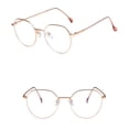 thumbnail image 3 of TureClos Gradient Glasses Frame Anti Blue Light Unisex Eyewear Reading Glass Vintage Style Eyeglasses Big Frame Spectacles Rose gold, 3 of 7