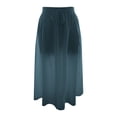 thumbnail image 4 of YUEJUIR Women's Skirts Boho Skirts for Women Trendy Summer Flowy Floral Midi Skirts with Pockets Lightweight Drawstring High Waisted Skirts Long Skirt Linen Skirts for Women (Army Green,L), 4 of 4