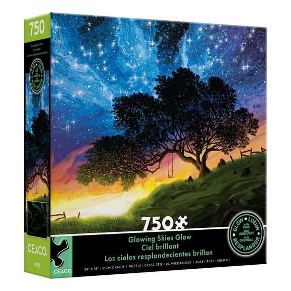 Ceaco Glowing Skies Glow (Jon Rattenbury) 750 Piece Interlocking Jigsaw Puzzle