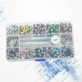 thumbnail image 3 of 400PCS Multi Color Grommets Kit Handbag Grommets Eyelets with Pad Metal Tools Install Multipurpose Punching Tool Kit for Shoes Clothes, 3 of 7