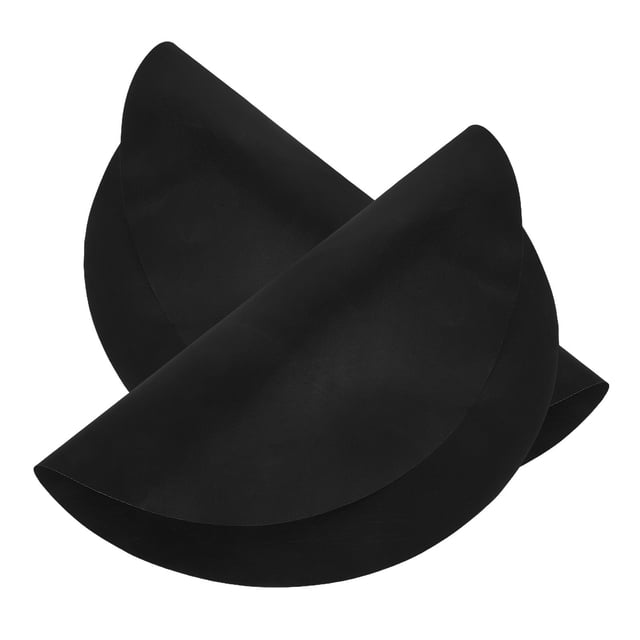OHOIOLLA 2Ud Tapete Reutilizable Para Barbacoa Redondo De Material Resistente Negro