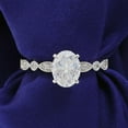 thumbnail image 3 of Cora Jewellery 1.35CT Art Deco Oval Moissanite Engagement Ring For Women, 14K Yellow Gold, 3 of 7