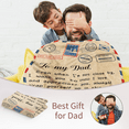 thumbnail image 3 of To My Dad Gift Blanket from Daughter Son I Love You Dear Dad Air Mail Letter Printed Blanket Throw for Christmas Birthday Father Day's Soft Bed Flannel Blanket，Dad Blanket 50x60, 3 of 7