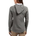 thumbnail image 2 of Women's Cutter & Buck Gray Washington Commanders Adapt Eco Knit Hybrid Recycled Raglan Full-Zip Hoodie Jacket, 2 of 2