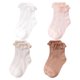thumbnail image 1 of Laklulu 4 pares de calcetines para bebé niña con volantes calcetines para recién nacidos antideslizantes, 1 of 6