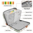thumbnail image 4 of Haosy Accordion File Organizer Zipper Binder 500 Sheet 6-Tab Expanding File Folder Multi-Pocket 1.2 Inch 3 Ring Colorful Plaid Christmas Tree, 4 of 7