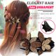 thumbnail image 1 of Pinzas para el cabello para mujeres, pinzas para peinar, pinzas para el cabello para niñas, pinza para el cabello con doble flor y diamantes de imitación, diseño de perlas flexibles, pinza para el cab, 1 of 2