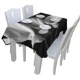 thumbnail image 3 of EREHome Nappe Noir et Blanc 60x120 Pouces, 3 of 4