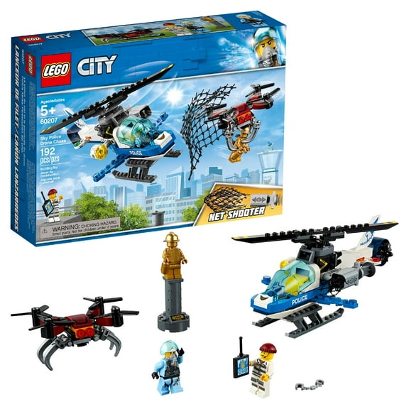 LEGO City Police Sky Police Drone Chase 60207 Police Helicopter Set