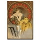 Mucha par Alphonse Mucha-Gallery Enveloppé 18X24 Toile Art – image 1 sur 1