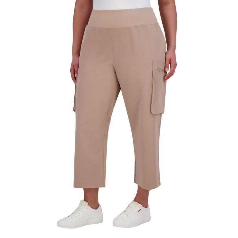 SAGE Collective Women's Cargo Pant, Tan, Medium - Walmart.com