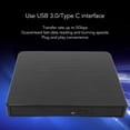 thumbnail image 3 of External DVD Drive, CD DVD ROM Rewriter 5Gbps USB 3.0 Type C  For OS X For PC, 3 of 8