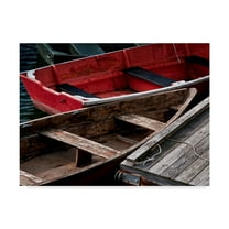 Trademark Fine Art 'Wooden Rowboats X' Canvas Art by Rachel Perry