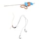 thumbnail image 2 of Anzuelo de pesca de tortuga, línea trenzada, aparejos de pelo, línea de anzuelo doble con Pin de soporte para el suelo, 2 of 5