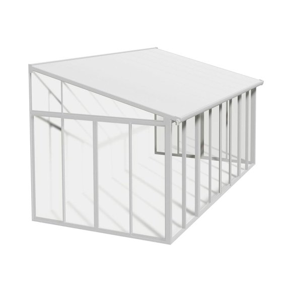 CANOPIA par PALRAM SanRemo Solarium, enceinte de patio et solarium de 10 pi x 18 pi - Blanc