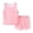 outfit sets-Pink, variant on kpoplk Boy Clothes Toddler Baby Boys Summer Outfits Sleeveless Patchwork T-Shirt Shorts Set 6 Months-4T(Orange,5-6 Y)
