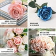 thumbnail image 4 of eFavormart 10” Artificial Velvet Blush Roses Home Decor Bouquet (14 Count), 4 of 11