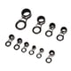 thumbnail image 1 of 10 Uds. Anillos guía para caña de pescar con señuelo, 5 tamaños, juego de guía ocular para caña de pescar de acero inoxidable y cerámica, Kit de reparación de la punta de la caña de pescar fundida, 1 of 12