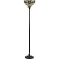 thumbnail image 2 of SERENITY Tiffany-style 1 Light Victorian Torchiere Floor Lamp 14" Shade, 2 of 2