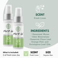 thumbnail image 2 of Bathroom Spray Mist N’ Go Fresh Linen Odor Eliminator 60mL x2, 2 of 7