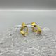 thumbnail image 4 of Pendientes multicapa de acero de titanio europeo y americano chapados en oro real, adornos para las orejas con temperamento, no pierden el color de los adornos de alta calidad., 4 of 5