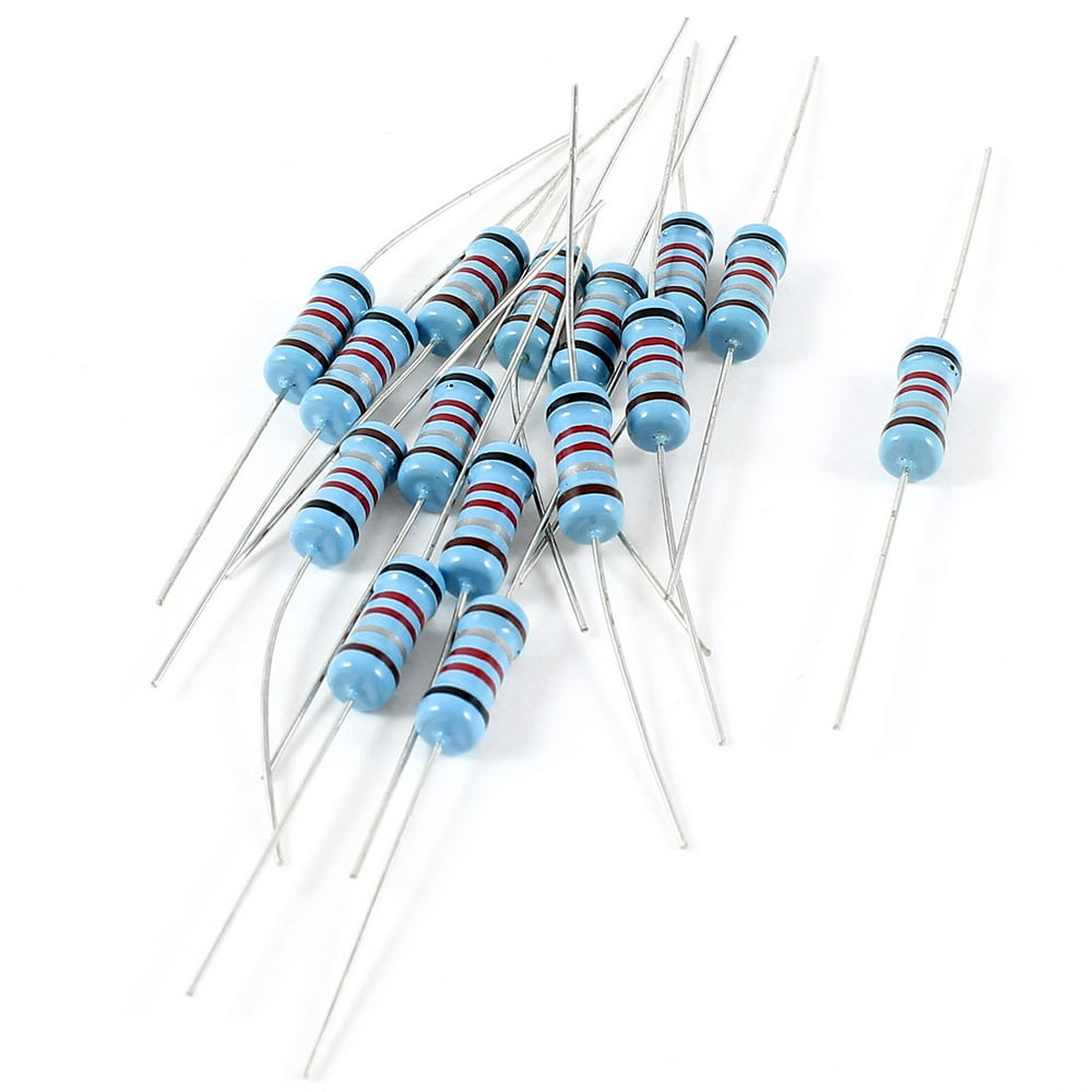 15 Pcs Axial Through Hole 1W 1% 0.22 Ohm Metal Film Resistor - Walmart ...