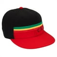 thumbnail image 2 of Bob Marley - Rasta Stripe Yellow Fitted Cap - 7 1/4, 2 of 2