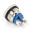 thumbnail image 1 of 16mm Anti-Vandal Momentary Stainless Steel Metal Push Button Switch Raised Top Workhe, 1 of 5