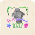 thumbnail image 4 of Inktastic St. Augustine Florida Cute Swimming Manatee Boys or Girls Toddler T-Shirt, 4 of 5