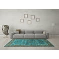 thumbnail image 3 of Ahgly Company Indoor Rectangle Animal Light Blue Traditional Area Rugs, 3' x 5', 3 of 4