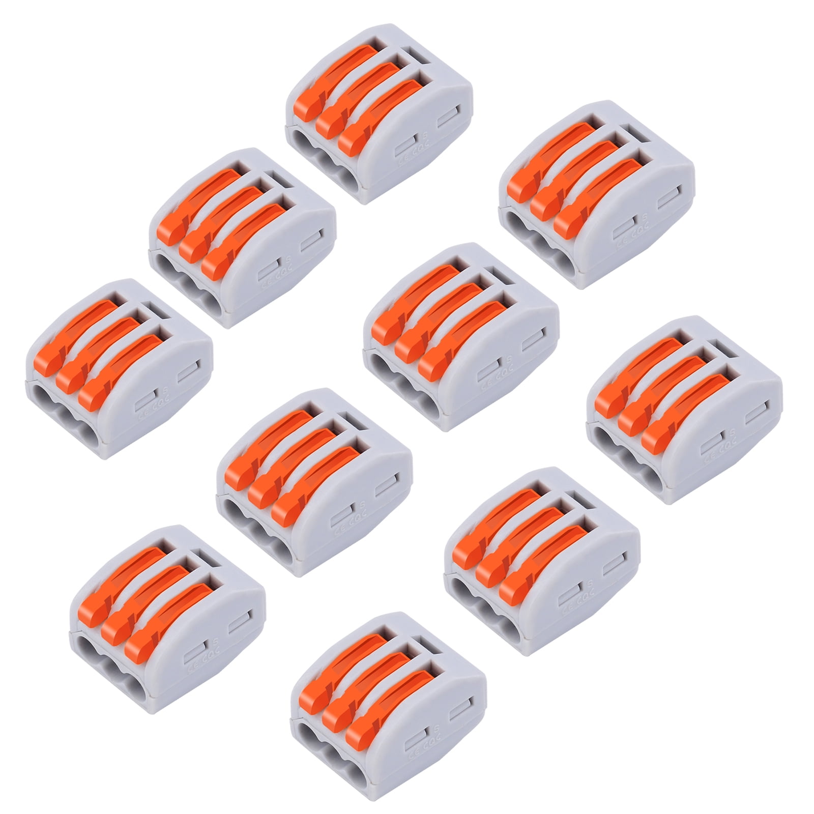 GREENCYCLE 3 Conductor Compact Connectors LeverNut Wire Connectors for