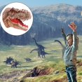 thumbnail image 2 of Juguete de plástico con cabeza de Animal simulada, marioneta de mano interactiva en vivo, gran regalo para el hogar, cabeza de dragón Tiranosaurio Rex para niños, 2 of 5