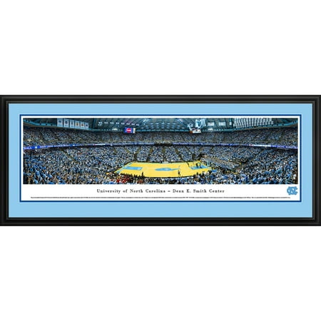 North Carolina College Basketball - North Carolina Tar Heels Basketball at Dean E. Smith Center - Blakeway Panoramas NCAA College Print with Deluxe Frame and Double Mat