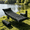 Black-T, variant on Folding Camping Cot for Adults, 69" L x 23" W x 13.5" H Heavy Duty Outdoor Bed with Mattress, 500D Oxford Travel Camp, Black