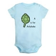 thumbnail image 2 of iDzn A is For Artichoke Funny Rompers For Babies, Newborn Baby Unisex Bodysuits, Infant Jumpsuits, Toddler 0-12 Months Kids One-Piece Oufits (Blue, 12-18 Months), 2 of 5