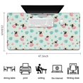 thumbnail image 5 of Long Mouse Pads for Desk,Green Cow Coffee Pattern Desk Mats on Top Of Desks, Desk Mouse Pad Extra Large with 3mm Non-Slip Base and Stitched Edge for Gaming,Office,Work,Home 47.3"x23.6", 5 of 6