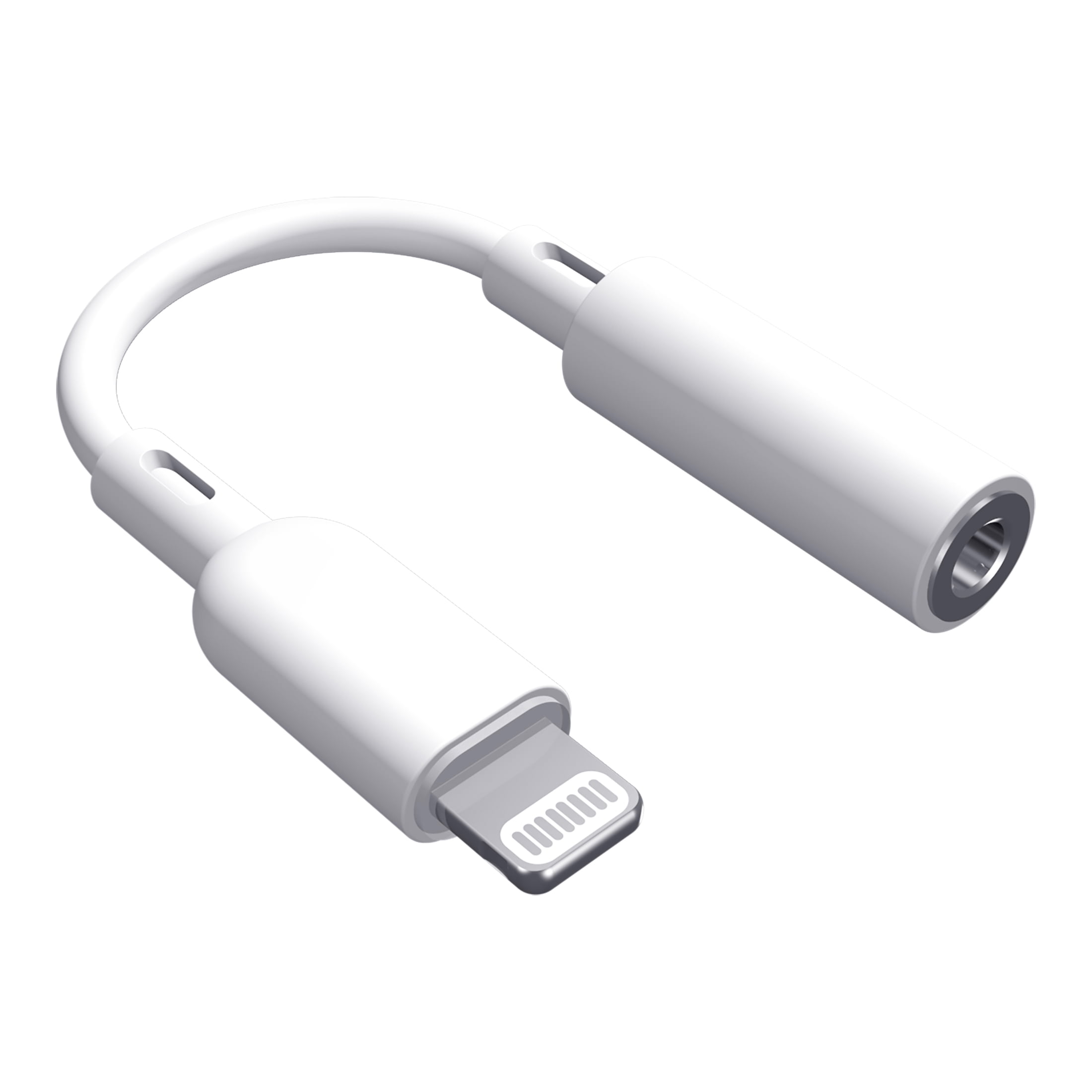 Apple Mfi Certified 1 Pack Lightning to 3.5 mm Headphone Jack Adapter for iPhone, White