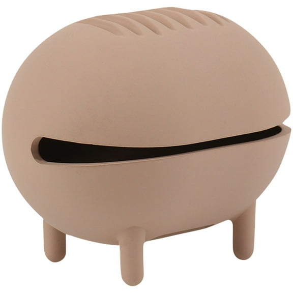 IBASETOY Silicone Makeup Sponge Travel Case Light Brown with Ventilation for Cosmetic Storage