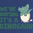 thumbnail image 2 of CafePress - We're Hoping It's A Dinosaur Maternity T Shirt - Maternity Dark T-Shirt, 2 of 3