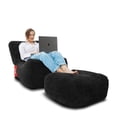 thumbnail image 1 of Sillón Puff MX Lounge Individual Gamuza Negro, 1 of 2