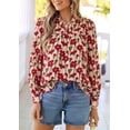 thumbnail image 5 of PRETTYGARDEN Women's Boho Floral Blouses Dressy Casual, 5 of 8