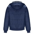 thumbnail image 5 of BXINGOHAI Men's Thicken Puffer Jacket Padded Waterproof Warm Winter Coat with Hood Today Sales Navy,M, 5 of 6