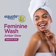 Equate Feminine Wash for Sensitive Skin, Amber Glow Scented, 15 oz