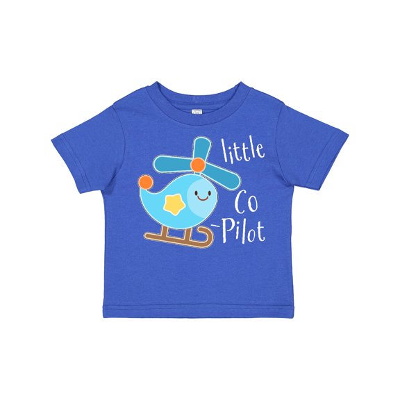 Inktastic Little Co-pilot- Cute Helicopter Boys or Girls Toddler T-Shirt