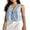 Blue, variant on JYYYBF Women Strappy Tank Tops Double Front Tie Closure V-Neck Summer Sleeveless Solid Color Vest