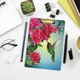 thumbnail image 7 of FMSHPON Hummingbird Flowers Clipboard Hardboard Wood Nursing Clip Board and Pull for Standard A4 Letter 13x9 inches, 7 of 7