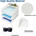 thumbnail image 3 of 3-Tier Stackable Paper Tray, Metal Mesh Desktop Organizer, Paper Sorter, Letter Trays,File Document Storage Rack for for Home, Office, School (White), 3 of 14